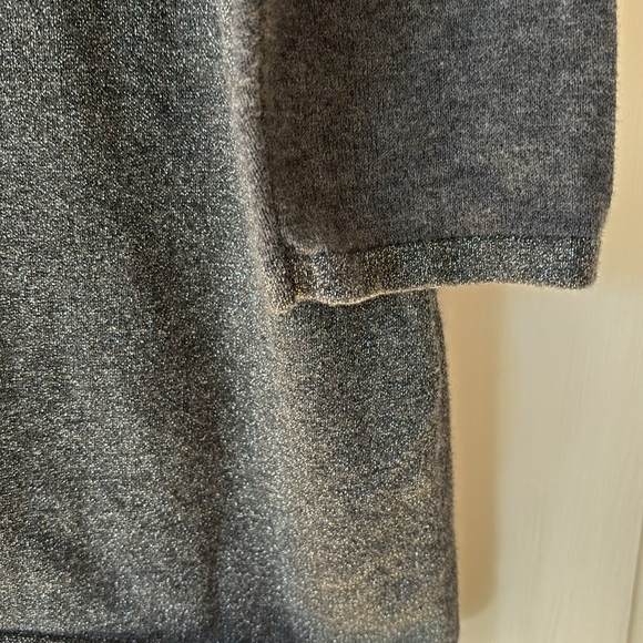 Chico's Size 3 Colorblock Metallic Sweater Knit Pullover Blocked Chicos Size XL - Picture 7 of 10